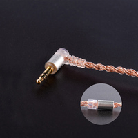 KBEAR 4 Core Copper Upgrade 2PIN QDC MMCX TFZ Kabel Audio Pengganti yang Dapat Dilepas untuk Headphone HiFi Earbuds Headset