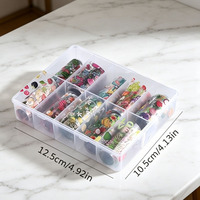10 Rolls 4*100 cm Zomer Gemengde Fruit Bloemen Nail Transfer Folie Set Citroen Aardbei Watermeloen Nail Art DIY manicure Decals