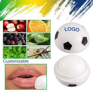 Private Label Long Lasting Hydration Soothing Repairing Improve Dullness Natural Shea Butter Beeswax Football Shaped <b>Lip</b> Balm - Product Image 4