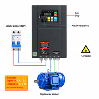 Drive VFD 3 Fasa Berkinerja Tinggi 0.75kw 1.5kw 2.2kw 3.0kw 4.0kw 5.5kw 7.5kw 11kw 50hz hingga 60hz untuk Pompa