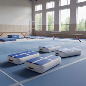 Matelas <span class=keywords><strong>gonflable</strong></span> double paroi en PVC <span class=keywords><strong>de</strong></span> petite taille, <span class=keywords><strong>tapis</strong></span> <span class=keywords><strong>de</strong></span> saut portable pour gymnastique, arts martiaux et exercices - Product Image 1