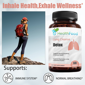 Fast Shipping Adults Lung Detox Cleanse Capsules for Respiratory Health Breathing Support Immunity Diet Natural Mullein Leaf - Product Image 4