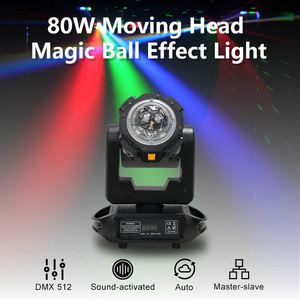 Luz de Efecto LED DMX de 13 Canales OEM/ODM, 70W, Cabeza Móvil con Haz de Luz Estroboscópico Dorado para Discotecas, Bodas y Fiestas - Product Image 1
