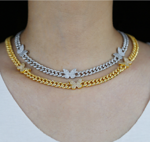 Collana Delicata con Ciondolo a Farfalla Placcato <span class=keywords><strong>Oro</strong></span> 18k in Ottone per <span class=keywords><strong>Donna</strong></span> - Product Image 4