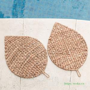 Eco-Friendly Decorative Water Hyacinth Table <b>Mat</b> Handbraided <b>Plate</b> Charger Place <b>Mats</b> High Quality from Vietnam - Product Image 2