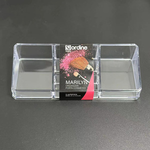 Stardine Marilyn Cosmetic Organizer Transparent Plastic 22.8 X 8 X 11 Cm For Makeup Storage - Product Image 2