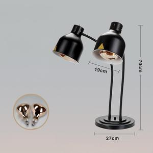 Lampe chauffante alimentaire double tête en promotion pour hôtels, restaurants et présentoirs de nourriture pour mariages et événements - Product Image 2