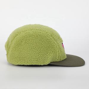 고품질 맞춤형 겨울 자수 패치 올오버 5패널 플리스 캠프 캡, 스포츠 러닝 캠퍼 모자, 경량 캠핑 캡 - Product Image 4