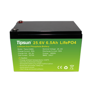 대용량 LiFePO4 셀 Tipsun 32700 25.6V 6500mAh 19.2Wh 안정적인 전압 신형 A급 리튬 배터리 팩 - Product Image 2