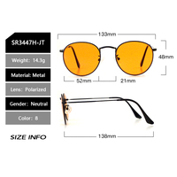 Gafas de Sol Unisex con Montura Completa de Metal de Alta Calidad, Lentes Naranja, Rojo y Amarillo, Anti Luz Azul, Impermeables, Venta al Por Mayor
