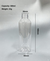 Botol Jus PET Logo Kustom 250ml 350ml 500ml 1000ml Bebas BPA Plastik Food Grade untuk Air, Susu, Teh, Minuman, Tutup Ulir