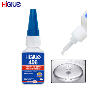 Adhesivo Instantáneo Líquido Incoloro de Alta Calidad y Bajo Olor, 20g 50g, Super Pegamento 406 - Product Image 2