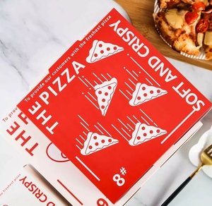 Emballage blanc de pizza de boîte à pizza de marque de <span class=keywords><strong>carton</strong></span> ondulé emballant la boîte à pizza brune <span class=keywords><strong>30x30</strong></span> - Product Image 6