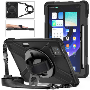 Étui de protection robuste en silicone et PC avec rotation à 360° et bandoulière pour tablette <span class=keywords><strong>Redmi</strong></span> <span class=keywords><strong>Pad</strong></span> <span class=keywords><strong>Mini</strong></span> 8.8 SE 8.7 2 11 Pro 12.1 - Product Image 6