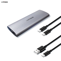 Casing HDD Aluminium M.2 NVME SATA Dual Protocol SSD Case Enclosure 2.5 Sata Usb 3.0 Hard Drive Disk Hdd Enclosure