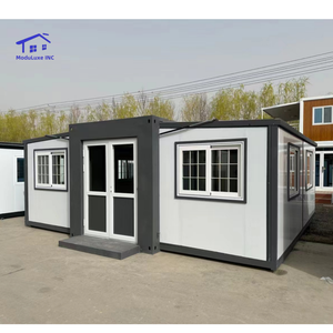 Maison de conteneur extensible de luxe de 20 pieds et 40 pieds, villa capsule, maison préfabriquée, maison mobile, petite maison préfabriquée portable avec escaliers - Product Image 1