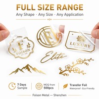 Autocollants métalliques de marque de luxe, personnalisés, dorés et argentés, texture en relief 3D, découpe de précision, étiquettes d'emballage flexibles
