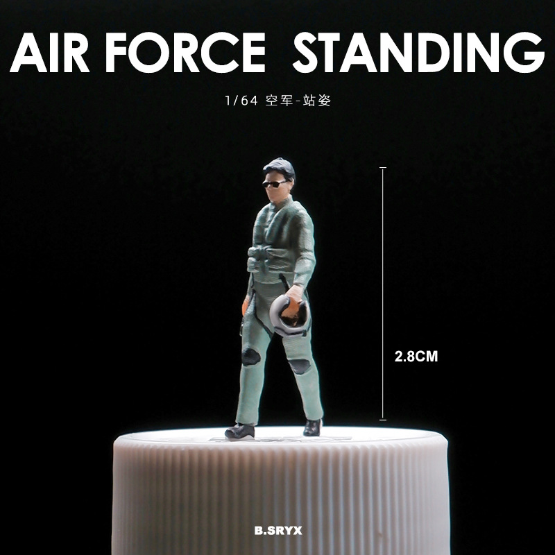 Gafas de sol con postura de caminar de la Fuerza Aérea.