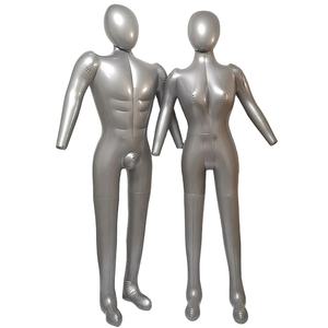 Mannequin gonflable en PVC en gros, sans tête, gain de place, mannequin masculin demi-corps avec pompe à air, mannequin gonflable Toros - Product Image 1