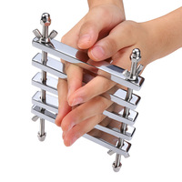 Menottes pour les doigts en acier inoxydable, outil érotique BDSM, jouet pour adultes, bondage, verrouillage du pouce, menottes pour couples