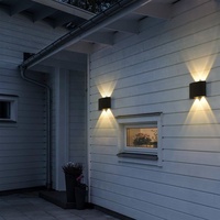 Lampes murales LED multi-lampes de luxe Ampoules cylindriques intérieures et extérieures étanches pour chambres à coucher de jardin Hôtels-Cross-Wall Design