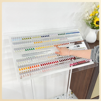 Tableau de Présentation de Salon Personnalisable pour Fournitures d'Onglerie Usine, Présentoir d'Échantillons Magnétique pour Vernis à Ongles et Gel