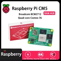 GGDX Original Raspberry Pi CM5 RAM 4GB WIFI EMMC 5104032 Broadcom B2712 Salida Dual 4K+HDR 800MHz VideoCore Quad-core Coxtex-76