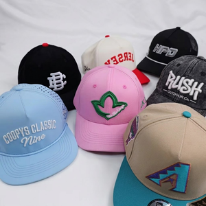 Gorras Snapback al por Mayor, Rosadas y Verdes, de 6 Paneles, con Logotipo Bordado Personalizado, Gorras de Béisbol de Algodón - Product Image 5