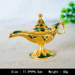 <span class=keywords><strong>Aladin</strong></span> Magic Genie Lamps Antique Wishing <span class=keywords><strong>Aladin</strong></span> Lamp Souvenir Classic Vintage Collectible Lamp Home Decoration Metal Crafts Gift - Product Image 5