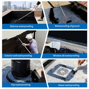 Revêtement d'étanchéité moderne multifonctionnel en polymère polyuréthane pour murs, formule écologique durable et haute élasticité - Product Image 6