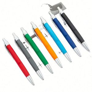 Stylo publicitaire pas cher en plastique recouvert de caoutchouc pour hôtel, avec logo personnalisé - Product Image 3