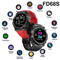 Reloj Inteligente FD68, Monitor de Actividad Física con Pantalla a Color, Pulsera Inteligente con Monitor de Ritmo Cardíaco, Reloj Inteligente FD68S