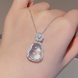 Boucles d'oreilles longues rétro cool en argent sterling S925, élégantes et raffinées, avec pendentifs en forme de goutte d'eau, perles et cristaux - Product Image 3