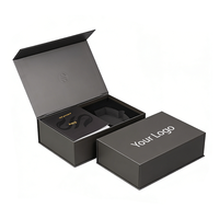 Boîte cadeau magnétique biodégradable avec logo personnalisé pour l'électronique, emballage de luxe pour bijoux, boîtes en papier