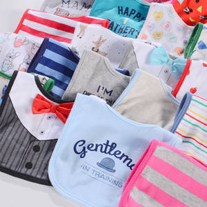 Bavoir et serviette anti-salive pour bébé 0-1 an, en pur coton, anti-salissures, vente en gros directe usine pour l'export - Product Image 2