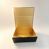 Nouvelle boîte pliante en carton rigide de luxe avec logo personnalisé de grande taille, revêtement UV, portable, magnétique, pour emballage cadeau