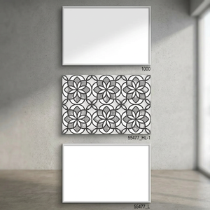 Vente 300x450mm Carreaux de mur en céramique numérique 3D pour cuisine centre commercial hall 30x45cm 12x18 blanc et noir pur - Product Image 2