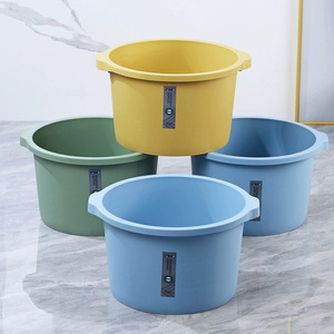 Foot Bath Tub Plastic Thickened <b>Round</b> Massage <b>Basin</b> For Adults Deep Tall No Installation Required - Product Image 2