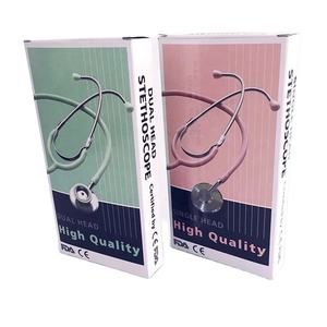 Single Head <strong>Stethoscope</strong> Aluminum Alloy, Adult's Black Metal <strong>Diaphragm</strong> for Medical Diagnosis - Product Image 1