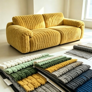 Tela de pana de poliéster multicolor para decoración del hogar, adecuada para tapicería de sofá, funda de sofá, uso en muebles de interior. - Product Image 1