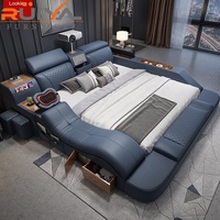Lit multifonction au design moderne, avec rangement de massage, avec projecteur, offre spéciale,