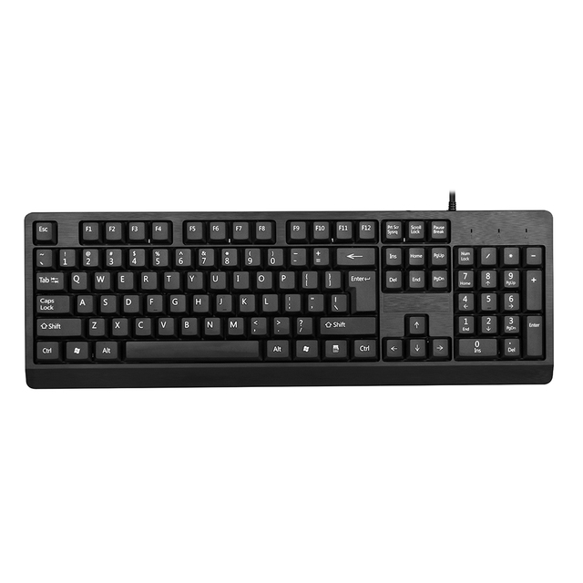 Full Size Usb Plug and Play Standard Office Home Mute External Business 104 Keys Fashion Typing Computer Desktop Keyboard