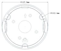 En stock: Caja de conexiones de aluminio original Hikvision DS-2CD2345FWD para cámara CCTV con base profunda, compatible con Array IR Turret Dome