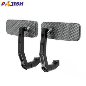 Rétroviseur convexe en alliage d'aluminium avec verre bleu pour moto électrique, rétroviseur carré incurvé imprimé serpent réaménagé - Product Image 1