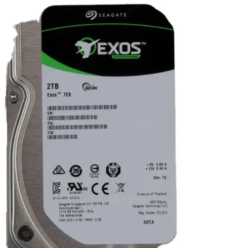 Exos 7e10 st2000nm000b 2TB 7200 rpm 256Mb Bộ nhớ cache SATA 6.0 Gb/giây 3.5 "Nội Bộ ổ cứng