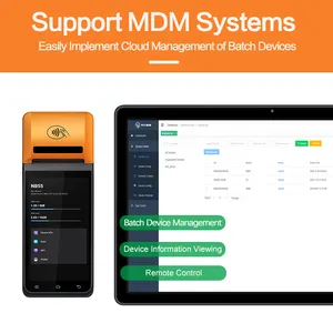 Noryox Handheld NFC Mini Pos System 5.5 Inch 4g Smart Pos Mobile 58mm Pos Mobile Handheld 58mm Printer