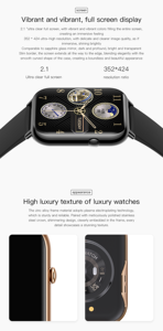 Trend Q19 Max Smartwatch Sport Fitness Tracker BT Anruf Gesundheits überwachung Temperatur Herzfrequenz Smartwatch für Männer Frauen - Product Image 3