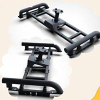 Support de roue de secours universel réglable et robuste avec finition noir mat pour les camions Hilux Ranger D-Max Triton NP300