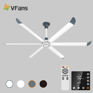 Vfans Thương Mại Công Nghiệp Sử Dụng 1.5M 2M 2.5M 3M Hvls <span class=keywords><strong>Fan</strong></span> Khối Lượng Lớn 6 Lưỡi Quạt Trần Cho Nhà Hàng Phòng Tập Thể Dục Địa Điểm Lớn - Product Image 2