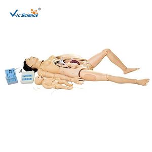 Model Manekin Simulasi Persalinan Ilmu Kedokteran, Peralatan Pelatihan Darurat Ibu dan Bayi, Bahan Plastik PVC - Product Image 1